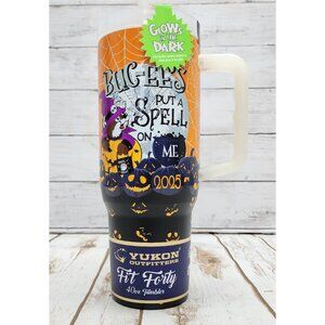 2025 Buc-ee's Halloween 40oz Yukon Tumblr Glow In The Dark Orange Blk - New